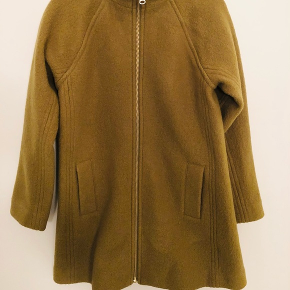 NWOT JCrew Mockneck Wool Coat, XXS - Picture 9 of 9